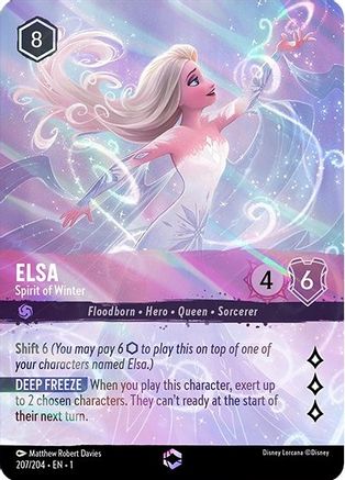 Elsa - Spirit of Winter (Alternate Art) (207/204) - The First Chapter Holofoil - Premium Lorcana Single from Disney - Just $247.89! Shop now at Game Crave Tournament Store