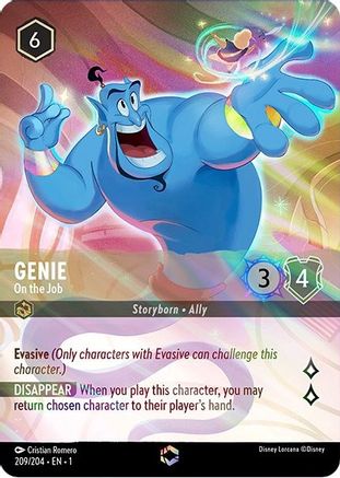Genie - On the Job (Alternate Art) (209/204) - The First Chapter Holofoil - Premium Lorcana Single from Disney - Just $30.17! Shop now at Game Crave Tournament Store
