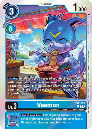 Veemon (Gen Con 2023) (BT12-021) - Digimon Promotion Cards Foil - Premium Digimon Single from Bandai - Just $3.52! Shop now at Game Crave Tournament Store