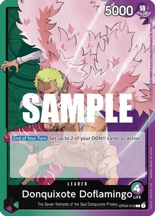 Donquixote Doflamingo (019) (OP04-019) - Kingdoms of Intrigue - Premium One Piece Single from Bandai - Just $0.25! Shop now at Game Crave Tournament Store