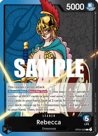 Rebecca (039) (OP04-039) - Kingdoms of Intrigue - Premium One Piece Single from Bandai - Just $0.25! Shop now at Game Crave Tournament Store