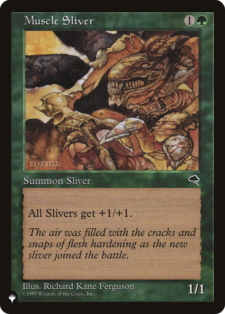 Muscle Sliver (PLIST-183) - The List - Premium MTG Single from Wizards of the Coast - Just $0.28! Shop now at Game Crave Tournament Store