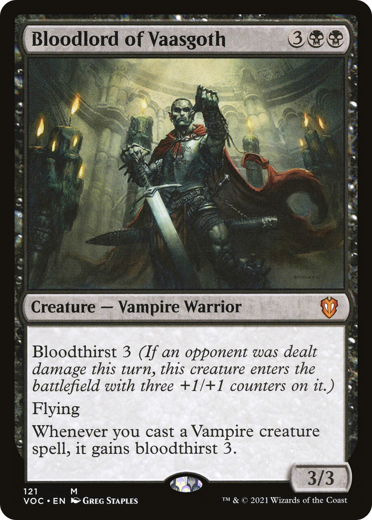 Bloodlord of Vaasgoth (VOC-121) - Crimson Vow Commander - Premium MTG Single from Wizards of the Coast - Just $1.11! Shop now at Game Crave Tournament Store