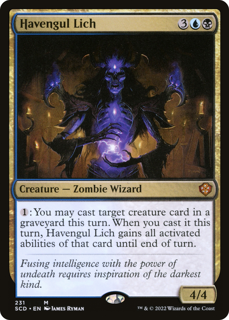 Havengul Lich (SCD-231) - Starter Commander Decks - Premium MTG Single from Wizards of the Coast - Just $0.22! Shop now at Game Crave Tournament Store