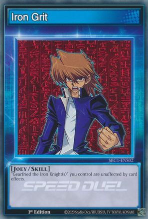 Iron Grit (SBC1-ENS02) - Speed Duel: Streets of Battle City 1st Edition - Premium Yugioh Single from Konami - Just $0.25! Shop now at Game Crave Tournament Store