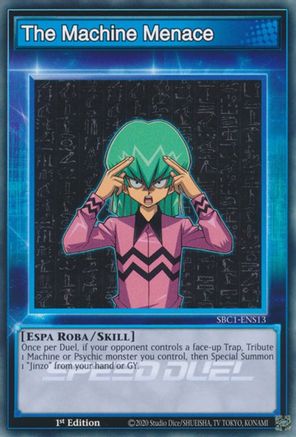 The Machine Menace (SBC1-ENS13) - Speed Duel: Streets of Battle City 1st Edition - Premium Yugioh Single from Konami - Just $0.25! Shop now at Game Crave Tournament Store
