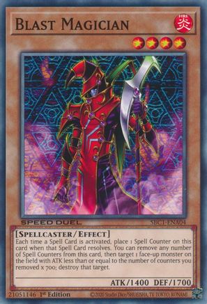 Blast Magician (SBC1-ENA04) - Speed Duel: Streets of Battle City 1st Edition - Premium Yugioh Single from Konami - Just $0.25! Shop now at Game Crave Tournament Store