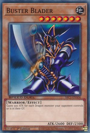Buster Blader (SBC1-ENA06) - Speed Duel: Streets of Battle City 1st Edition - Premium Yugioh Single from Konami - Just $0.25! Shop now at Game Crave Tournament Store