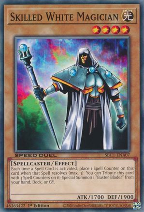 Skilled White Magician (SBC1-ENA07) - Speed Duel: Streets of Battle City 1st Edition - Premium Yugioh Single from Konami - Just $0.25! Shop now at Game Crave Tournament Store