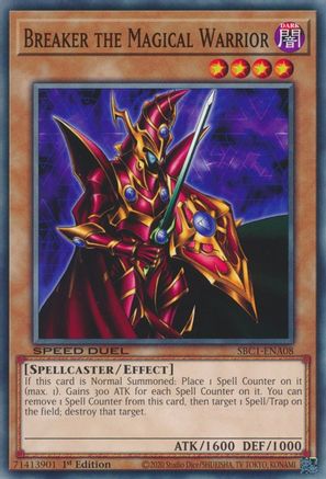 Breaker the Magical Warrior (SBC1-ENA08) - Speed Duel: Streets of Battle City 1st Edition - Premium Yugioh Single from Konami - Just $0.10! Shop now at Game Crave Tournament Store