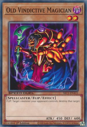 Old Vindictive Magician (SBC1-ENA11) - Speed Duel: Streets of Battle City 1st Edition - Premium Yugioh Single from Konami - Just $0.25! Shop now at Game Crave Tournament Store