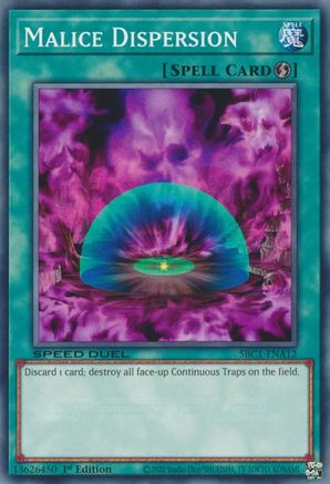 Malice Dispersion (SBC1-ENA12) - Speed Duel: Streets of Battle City 1st Edition - Premium Yugioh Single from Konami - Just $0.25! Shop now at Game Crave Tournament Store