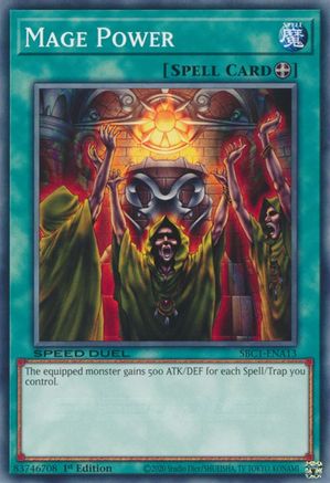 Mage Power (SBC1-ENA13) - Speed Duel: Streets of Battle City 1st Edition - Premium Yugioh Single from Konami - Just $0.25! Shop now at Game Crave Tournament Store