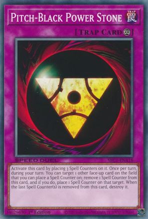 Pitch-Black Power Stone (SBC1-ENA18) - Speed Duel: Streets of Battle City 1st Edition - Premium Yugioh Single from Konami - Just $0.25! Shop now at Game Crave Tournament Store