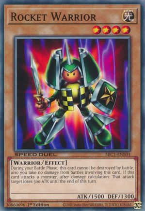 Rocket Warrior (SBC1-ENB04) - Speed Duel: Streets of Battle City 1st Edition - Premium Yugioh Single from Konami - Just $0.25! Shop now at Game Crave Tournament Store