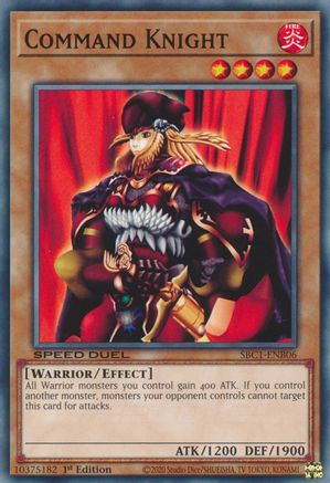 Command Knight (SBC1-ENB06) - Speed Duel: Streets of Battle City 1st Edition - Premium Yugioh Single from Konami - Just $0.08! Shop now at Game Crave Tournament Store