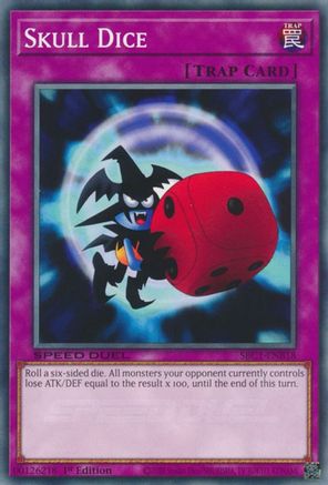 Skull Dice (SBC1-ENB18) - Speed Duel: Streets of Battle City 1st Edition - Premium Yugioh Single from Konami - Just $0.25! Shop now at Game Crave Tournament Store