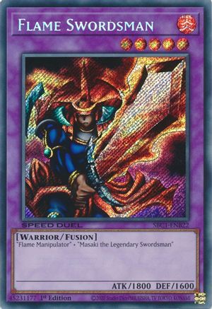Flame Swordsman (Secret Rare) (SBC1-ENB22) - Speed Duel: Streets of Battle City 1st Edition - Premium Yugioh Single from Konami - Just $5.61! Shop now at Game Crave Tournament Store