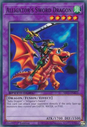 Alligator's Sword Dragon (SBC1-ENB23) - Speed Duel: Streets of Battle City 1st Edition - Premium Yugioh Single from Konami - Just $0.25! Shop now at Game Crave Tournament Store