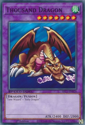 Thousand Dragon (SBC1-ENB24) - Speed Duel: Streets of Battle City 1st Edition - Premium Yugioh Single from Konami - Just $0.25! Shop now at Game Crave Tournament Store