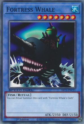 Fortress Whale (SBC1-ENC11) - Speed Duel: Streets of Battle City 1st Edition - Premium Yugioh Single from Konami - Just $0.25! Shop now at Game Crave Tournament Store