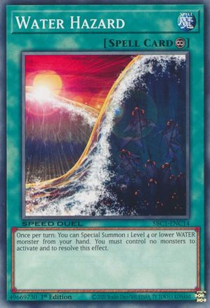 Water Hazard (SBC1-ENC14) - Speed Duel: Streets of Battle City 1st Edition - Premium Yugioh Single from Konami - Just $0.25! Shop now at Game Crave Tournament Store