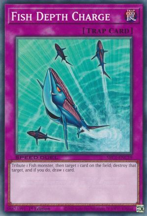 Fish Depth Charge (SBC1-ENC19) - Speed Duel: Streets of Battle City 1st Edition - Premium Yugioh Single from Konami - Just $0.25! Shop now at Game Crave Tournament Store
