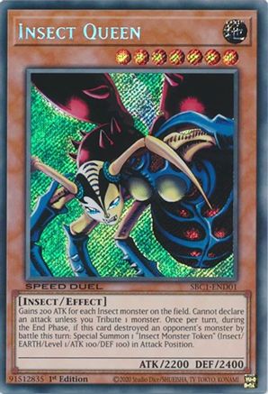 Insect Queen (Secret Rare) (SBC1-END01) - Speed Duel: Streets of Battle City 1st Edition - Premium Yugioh Single from Konami - Just $0.58! Shop now at Game Crave Tournament Store