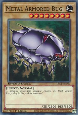 Metal Armored Bug (SBC1-END12) - Speed Duel: Streets of Battle City 1st Edition - Premium Yugioh Single from Konami - Just $0.25! Shop now at Game Crave Tournament Store