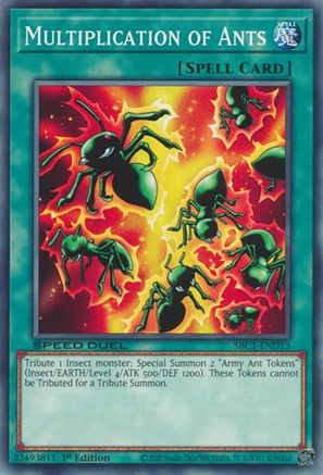 Multiplication of Ants (SBC1-END13) - Speed Duel: Streets of Battle City 1st Edition - Premium Yugioh Single from Konami - Just $0.25! Shop now at Game Crave Tournament Store