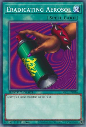 Eradicating Aerosol (SBC1-END16) - Speed Duel: Streets of Battle City 1st Edition - Premium Yugioh Single from Konami - Just $0.25! Shop now at Game Crave Tournament Store