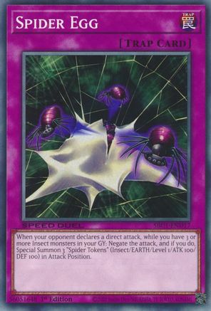 Spider Egg (SBC1-END17) - Speed Duel: Streets of Battle City 1st Edition - Premium Yugioh Single from Konami - Just $0.08! Shop now at Game Crave Tournament Store