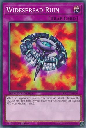 Widespread Ruin (SBC1-END20) - Speed Duel: Streets of Battle City 1st Edition - Premium Yugioh Single from Konami - Just $0.08! Shop now at Game Crave Tournament Store