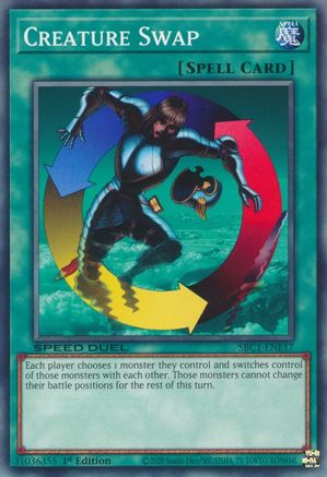 Creature Swap (SBC1-ENE17) - Speed Duel: Streets of Battle City 1st Edition - Premium Yugioh Single from Konami - Just $0.08! Shop now at Game Crave Tournament Store