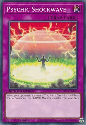 Psychic Shockwave (SBC1-ENE18) - Speed Duel: Streets of Battle City 1st Edition - Premium Yugioh Single from Konami - Just $0.25! Shop now at Game Crave Tournament Store