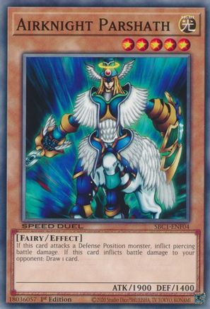 Airknight Parshath (SBC1-ENF04) - Speed Duel: Streets of Battle City 1st Edition - Premium Yugioh Single from Konami - Just $0.25! Shop now at Game Crave Tournament Store