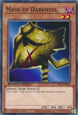 Mask of Darkness (SBC1-ENF09) - Speed Duel: Streets of Battle City 1st Edition - Premium Yugioh Single from Konami - Just $0.08! Shop now at Game Crave Tournament Store
