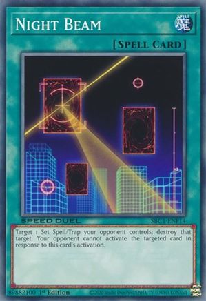 Night Beam (SBC1-ENF14) - Speed Duel: Streets of Battle City 1st Edition - Premium Yugioh Single from Konami - Just $0.24! Shop now at Game Crave Tournament Store