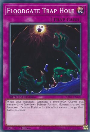 Floodgate Trap Hole (SBC1-ENF20) - Speed Duel: Streets of Battle City 1st Edition - Premium Yugioh Single from Konami - Just $0.25! Shop now at Game Crave Tournament Store