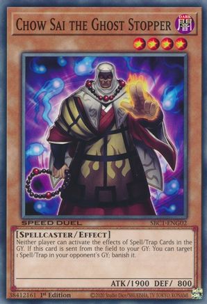 Chow Sai the Ghost Stopper (SBC1-ENG02) - Speed Duel: Streets of Battle City 1st Edition - Premium Yugioh Single from Konami - Just $0.13! Shop now at Game Crave Tournament Store