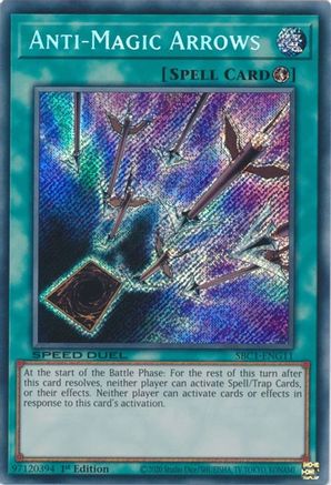Anti-Magic Arrows (Secret Rare) (SBC1-ENG11) - Speed Duel: Streets of Battle City 1st Edition - Premium Yugioh Single from Konami - Just $1.16! Shop now at Game Crave Tournament Store