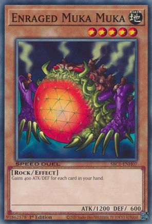 Enraged Muka Muka (SBC1-ENH07) - Speed Duel: Streets of Battle City 1st Edition - Premium Yugioh Single from Konami - Just $0.25! Shop now at Game Crave Tournament Store