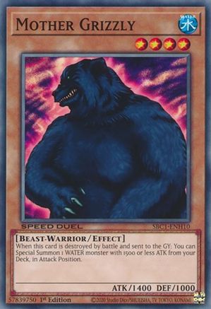 Mother Grizzly (SBC1-ENH10) - Speed Duel: Streets of Battle City 1st Edition - Premium Yugioh Single from Konami - Just $0.23! Shop now at Game Crave Tournament Store