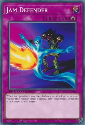 Jam Defender (SBC1-ENH16) - Speed Duel: Streets of Battle City 1st Edition - Premium Yugioh Single from Konami - Just $0.25! Shop now at Game Crave Tournament Store