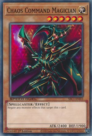 Chaos Command Magician (SBC1-ENI03) - Speed Duel: Streets of Battle City 1st Edition - Premium Yugioh Single from Konami - Just $0.25! Shop now at Game Crave Tournament Store