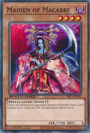Maiden of Macabre (SBC1-ENI07) - Speed Duel: Streets of Battle City 1st Edition - Premium Yugioh Single from Konami - Just $0.25! Shop now at Game Crave Tournament Store