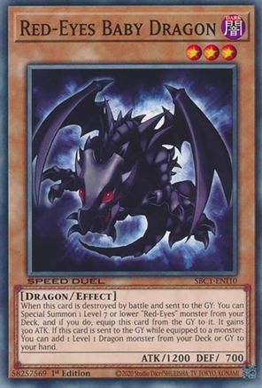 Red-Eyes Baby Dragon (SBC1-ENI10) - Speed Duel: Streets of Battle City 1st Edition - Premium Yugioh Single from Konami - Just $3.09! Shop now at Game Crave Tournament Store
