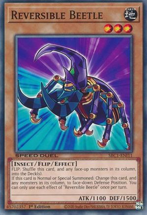 Reversible Beetle (SBC1-ENI11) - Speed Duel: Streets of Battle City 1st Edition - Premium Yugioh Single from Konami - Just $0.25! Shop now at Game Crave Tournament Store