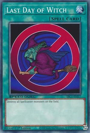 Last Day of Witch (SBC1-ENI17) - Speed Duel: Streets of Battle City 1st Edition - Premium Yugioh Single from Konami - Just $0.25! Shop now at Game Crave Tournament Store