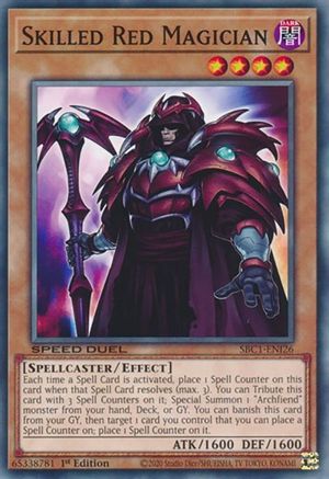 Skilled Red Magician (SBC1-ENI26) - Speed Duel: Streets of Battle City 1st Edition - Premium Yugioh Single from Konami - Just $0.25! Shop now at Game Crave Tournament Store